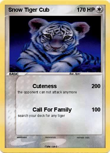Pokemon Snow Tiger Cub