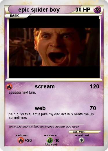 Pokemon epic spider boy