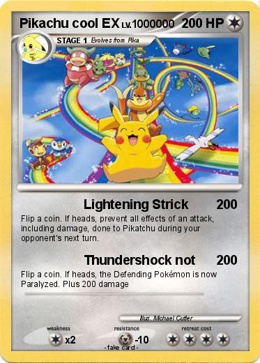 Pokemon Pikachu cool EX