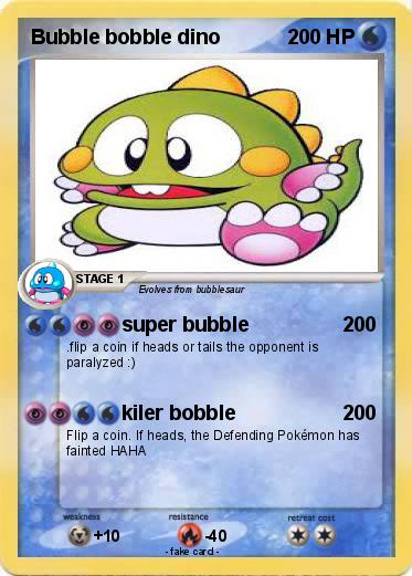 Pokemon Bubble bobble dino