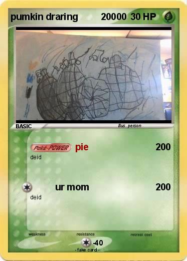 Pokemon pumkin draring         20000