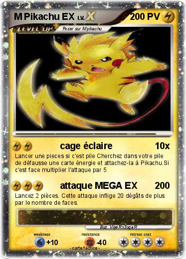 Pokemon M Pikachu EX