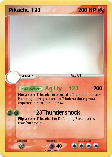 Pokemon Pikachu 123