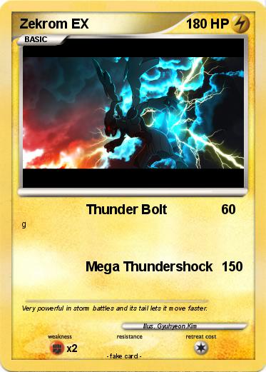 Pokemon Zekrom EX