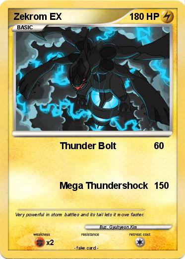 Pokemon Zekrom EX