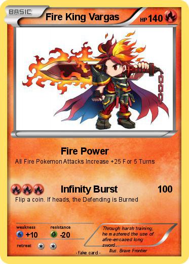 Pokemon Fire King Vargas