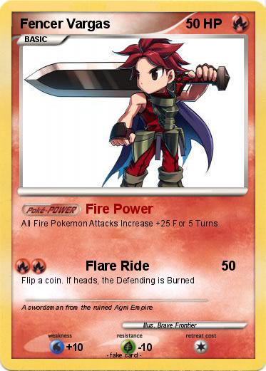 Pokemon Fencer Vargas