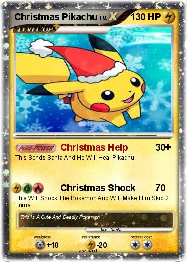 Pokemon Christmas Pikachu