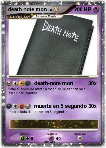 Pokemon death note mon