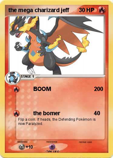 Pokemon the mega charizard jeff