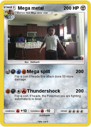 Pokemon Mega metal