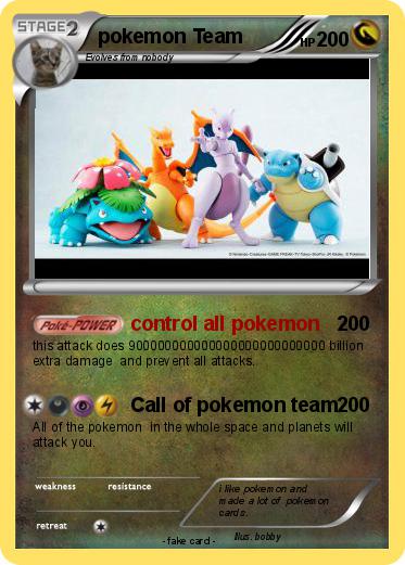 Pokemon pokemon Team