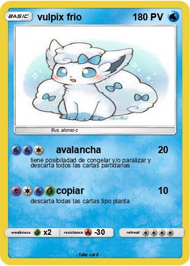 Pokemon vulpix frio