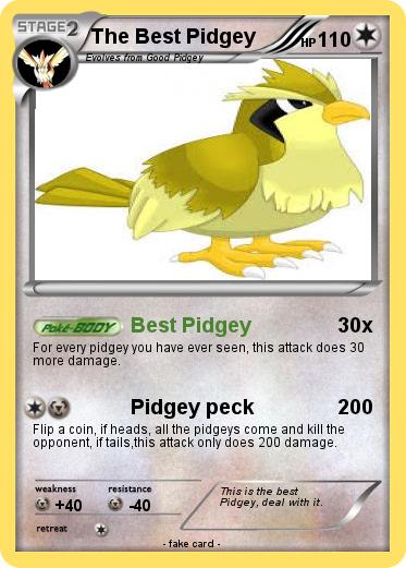 Pokemon The Best Pidgey