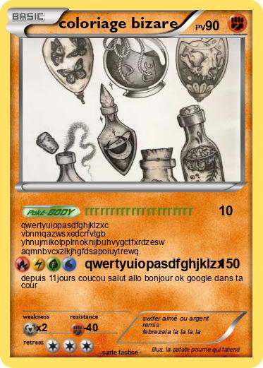 Pokemon coloriage bizare