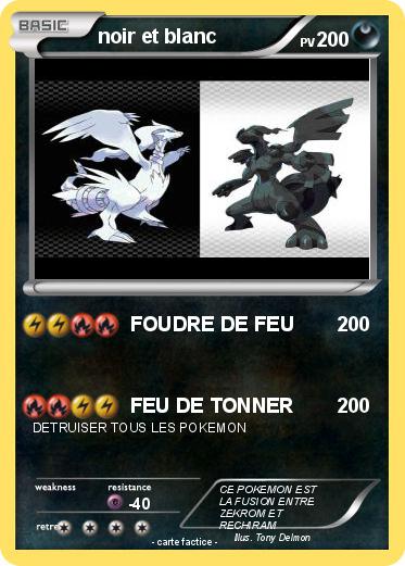 Pokemon noir et blanc