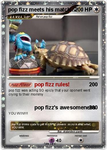 Pokemon pop fizz meets his match