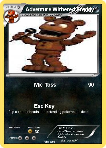 Pokemon Adventure Withered Freddy