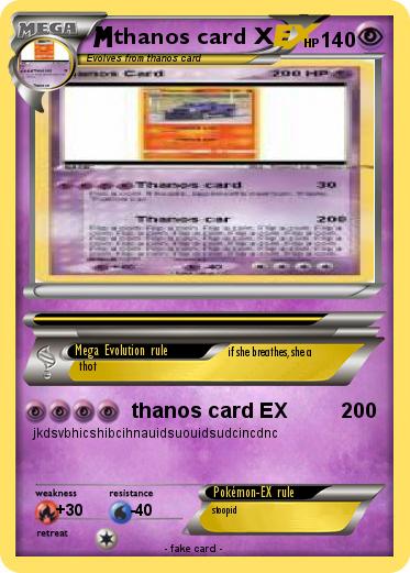 Pokemon thanos card X