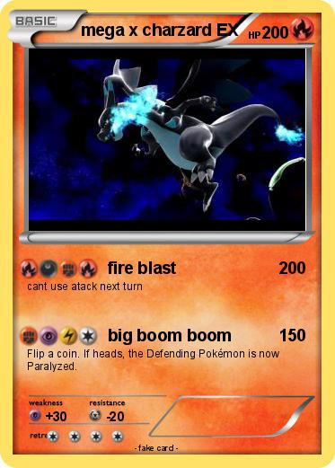 Pokemon mega x charzard EX