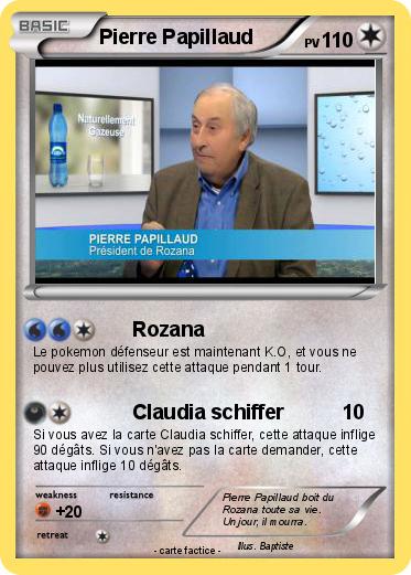 Pokémon Pierre Papillaud - Rozana - Ma carte Pokémon