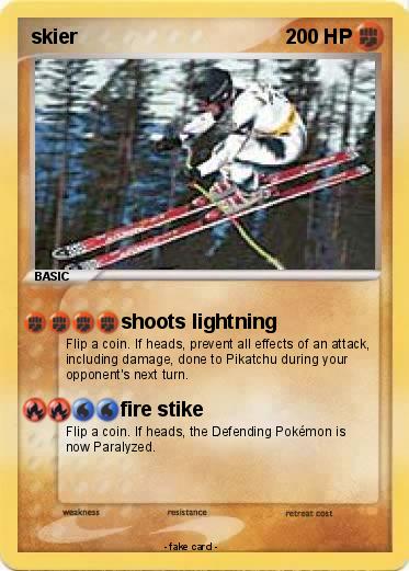 Pokemon skier