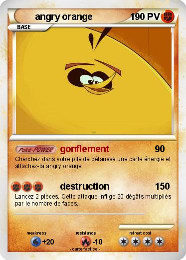 Pokemon angry orange