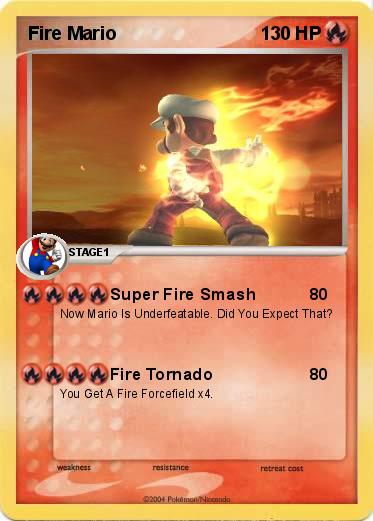 Pokemon Fire Mario