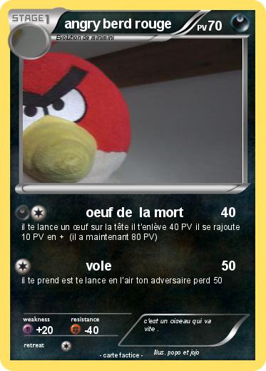Pokemon angry berd rouge