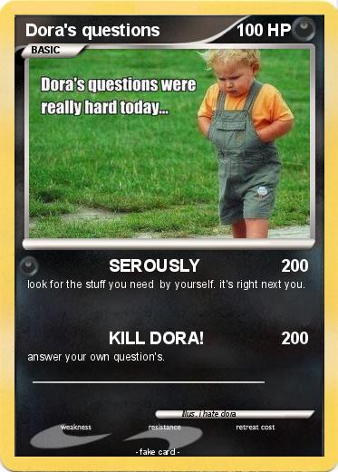 Pokemon Dora's questions