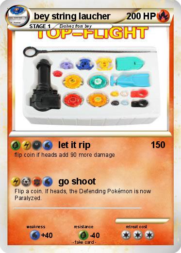 Pokemon bey string laucher