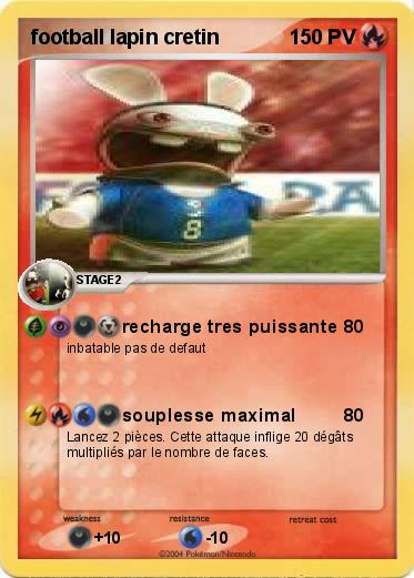 Pokemon football lapin cretin