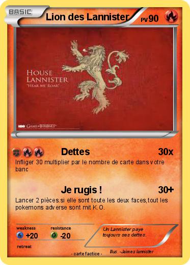 Pokemon Lion des Lannister