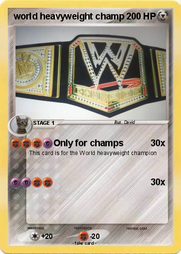 Pokemon world heavyweight champ