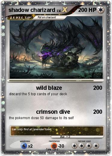 Pokemon shadow charizard