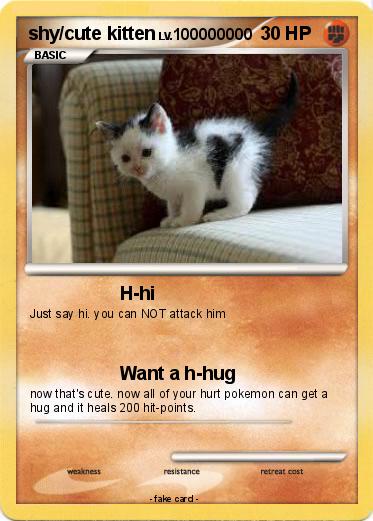 Pokemon shy/cute kitten