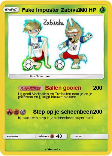 Pokemon Fake Imposter Zabivaka