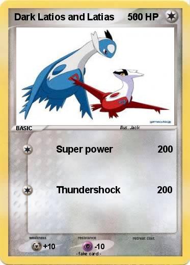 Pokemon Dark Latios and Latias     500