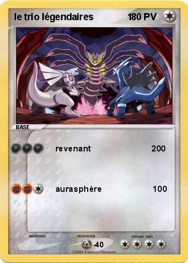 Pokemon le trio légendaires             1              
