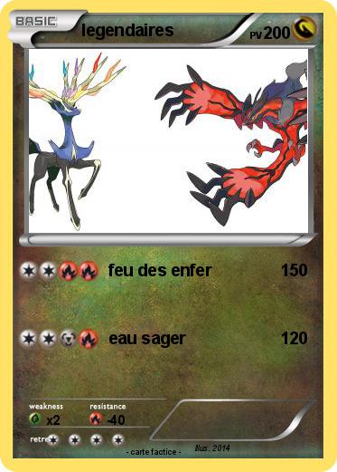 Pokemon legendaires