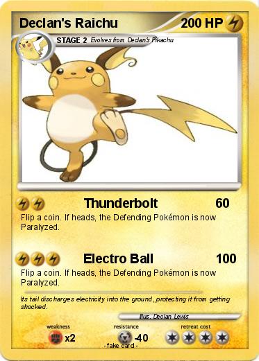 Pokemon Declan's Raichu