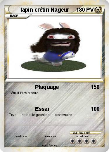 Pokemon lapin crétin Nageur