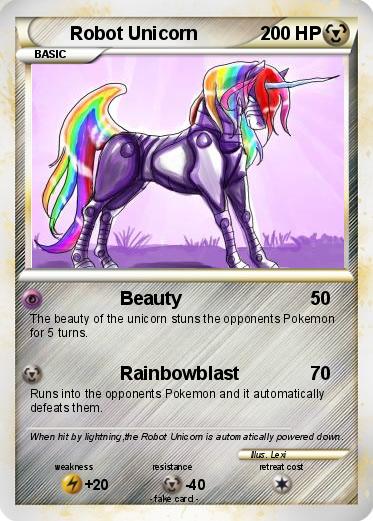 Pokemon Robot Unicorn