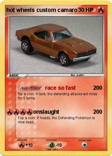 Pokemon hot wheels custom camaro
