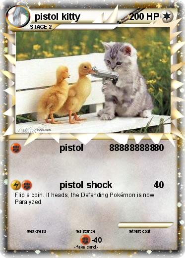 Pokemon pistol kitty