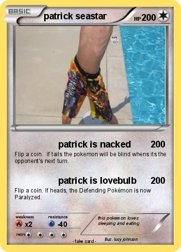 Pokemon patrick seastar