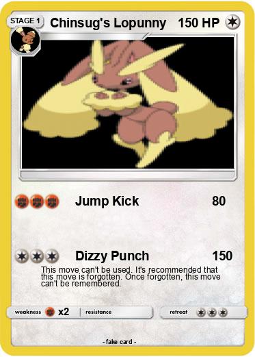 Pokemon Chinsug's Lopunny