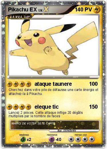 Pokemon Pikachu EX
