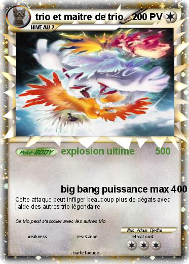 Pokemon trio et maitre de trio