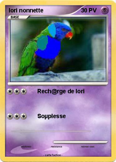 Pokemon lori nonnette